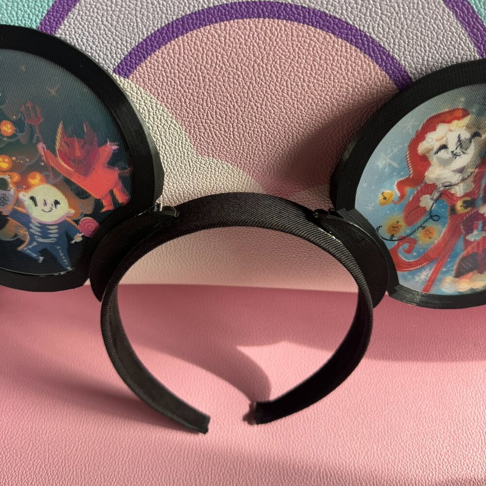 Disney Nightmare Before Christmas Lenticular Ears, handmade by Lisa Penney